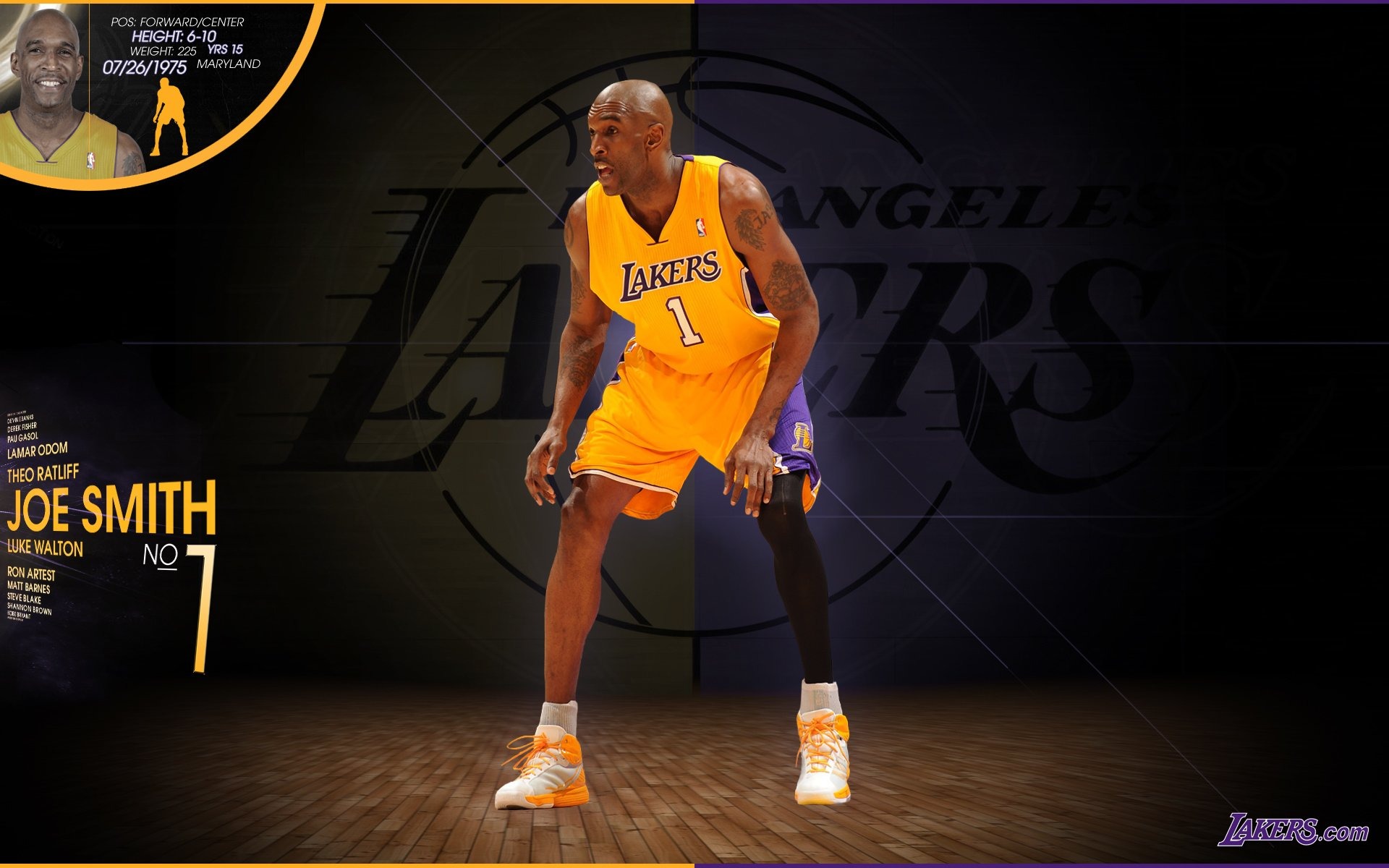 NBA 2010-11赛季 洛杉矶湖人队 壁纸5 - 1920x1200