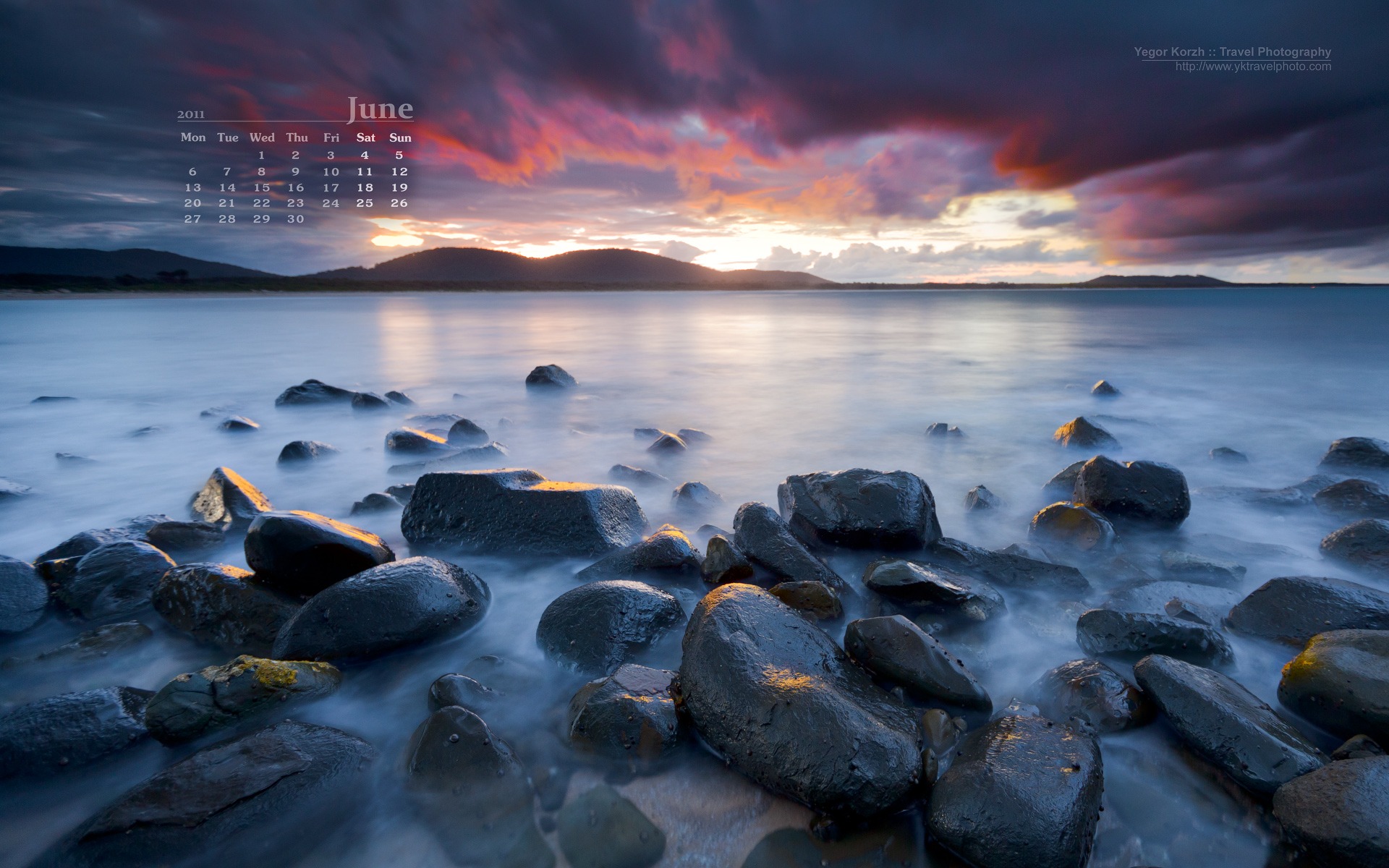 Juni 2011 Kalender Wallpaper (2) #12 - 1920x1200