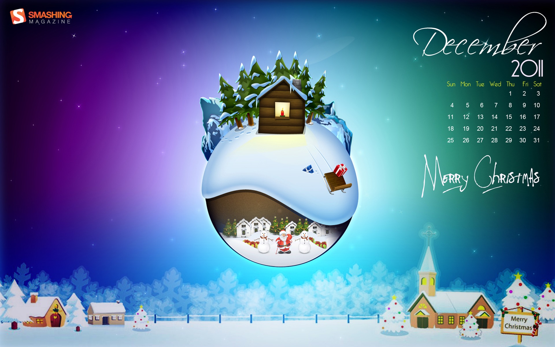 Dezember 2011 Kalender Wallpaper (1) #1 - 1920x1200