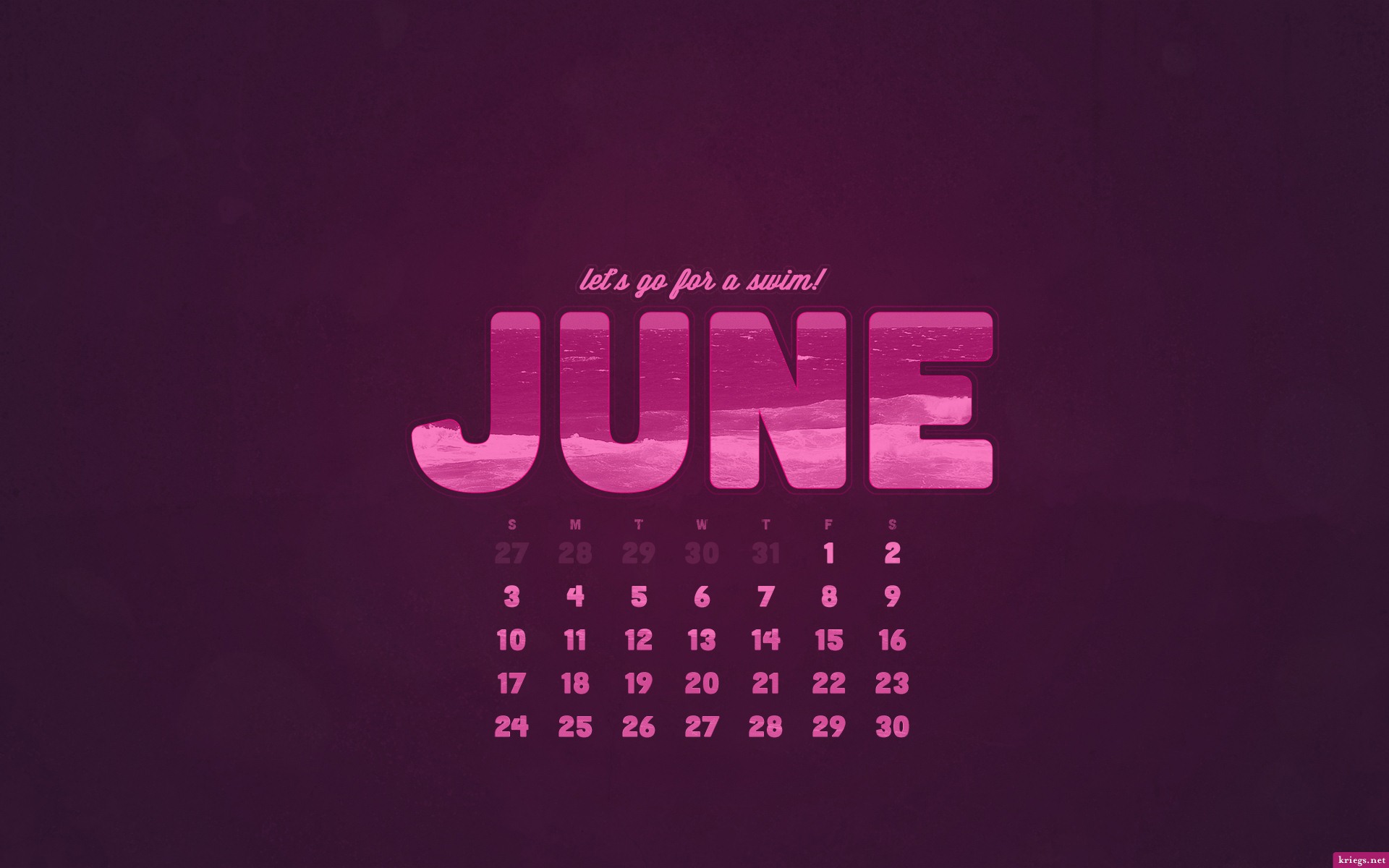 June 2012 Calendar wallpapers (1) #3 - 1920x1200