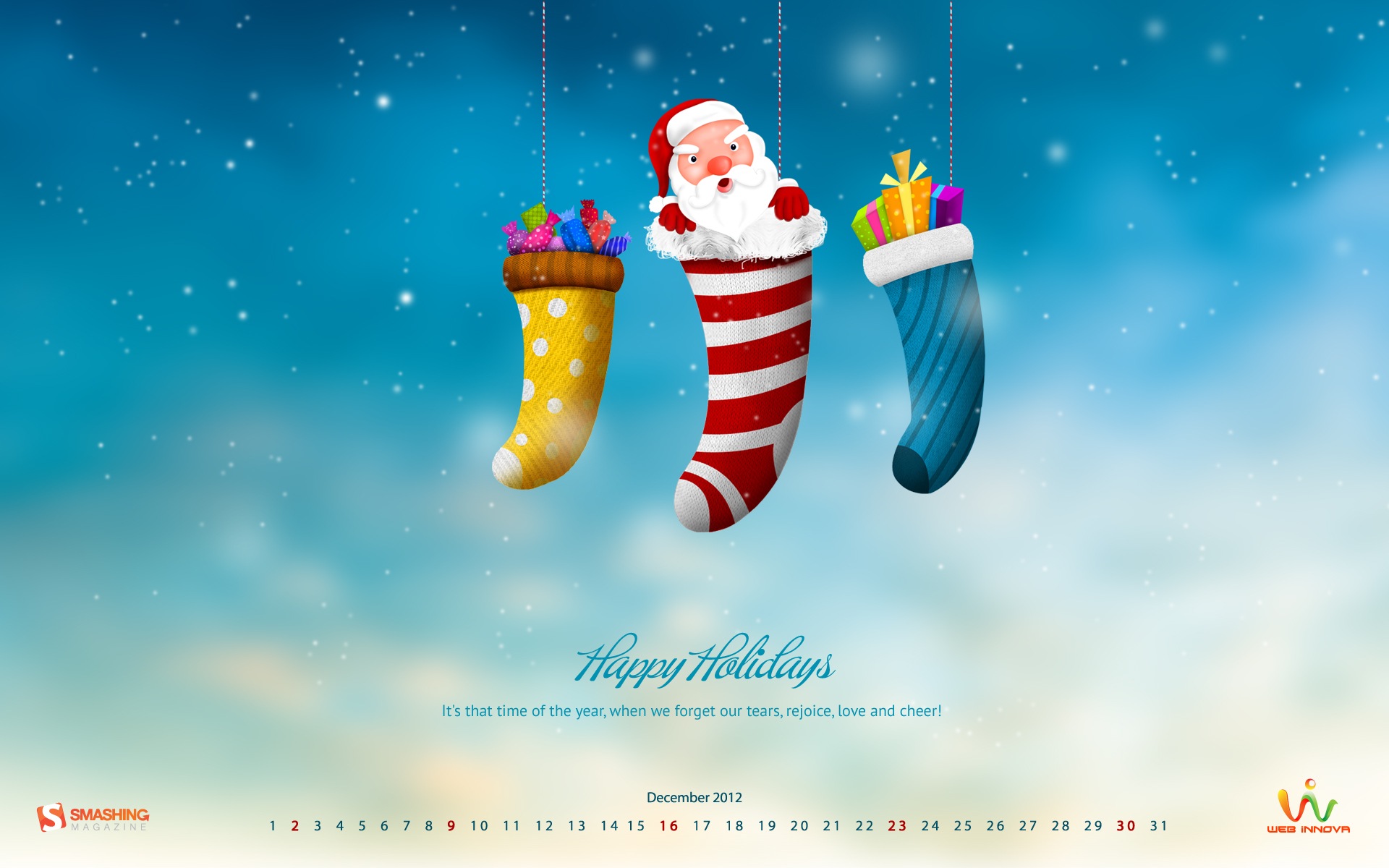 December 2012 Calendar wallpaper (1) #19 - 1920x1200