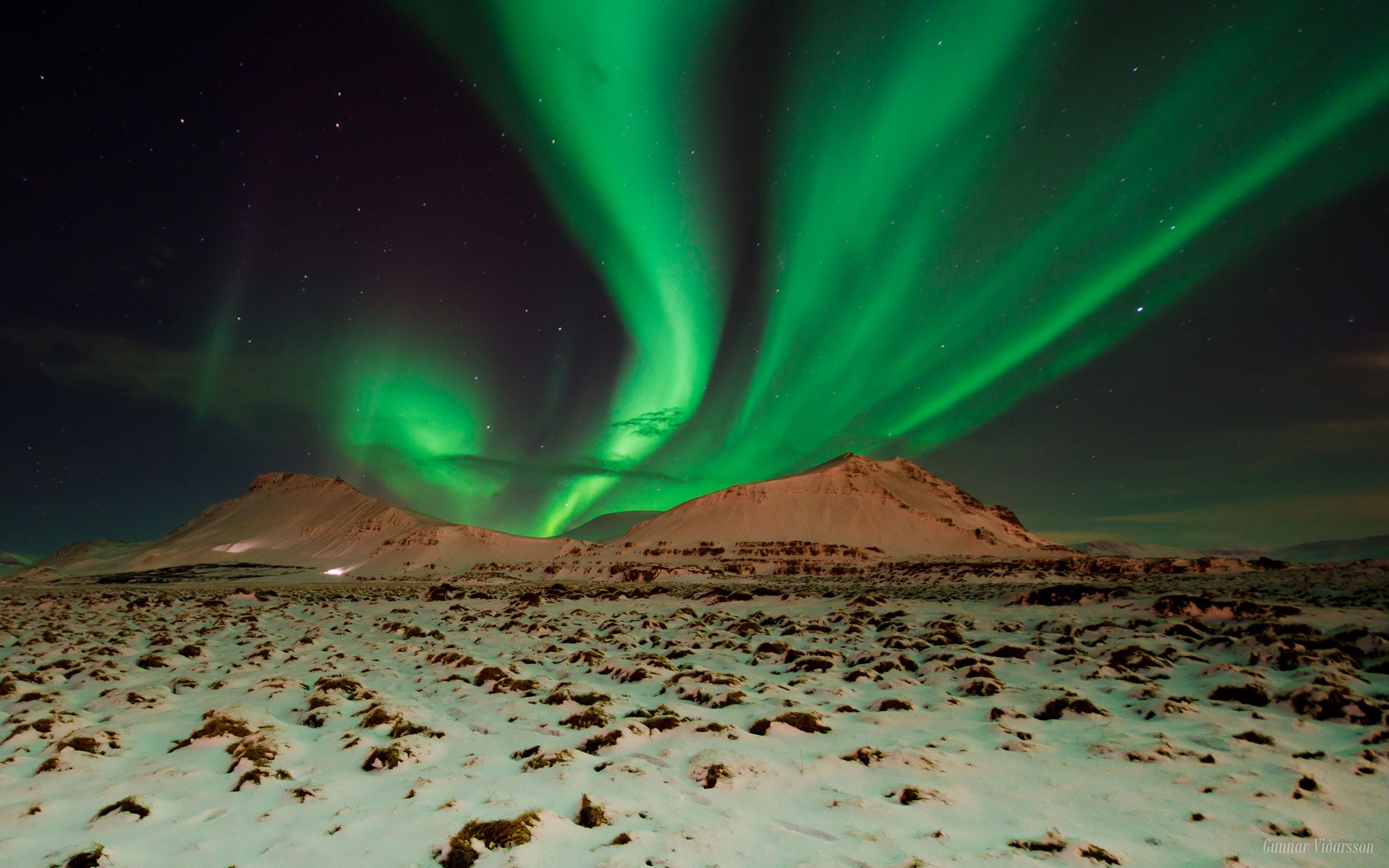 Природные чудеса Northern Lights HD обои (2) #6 - 1920x1200