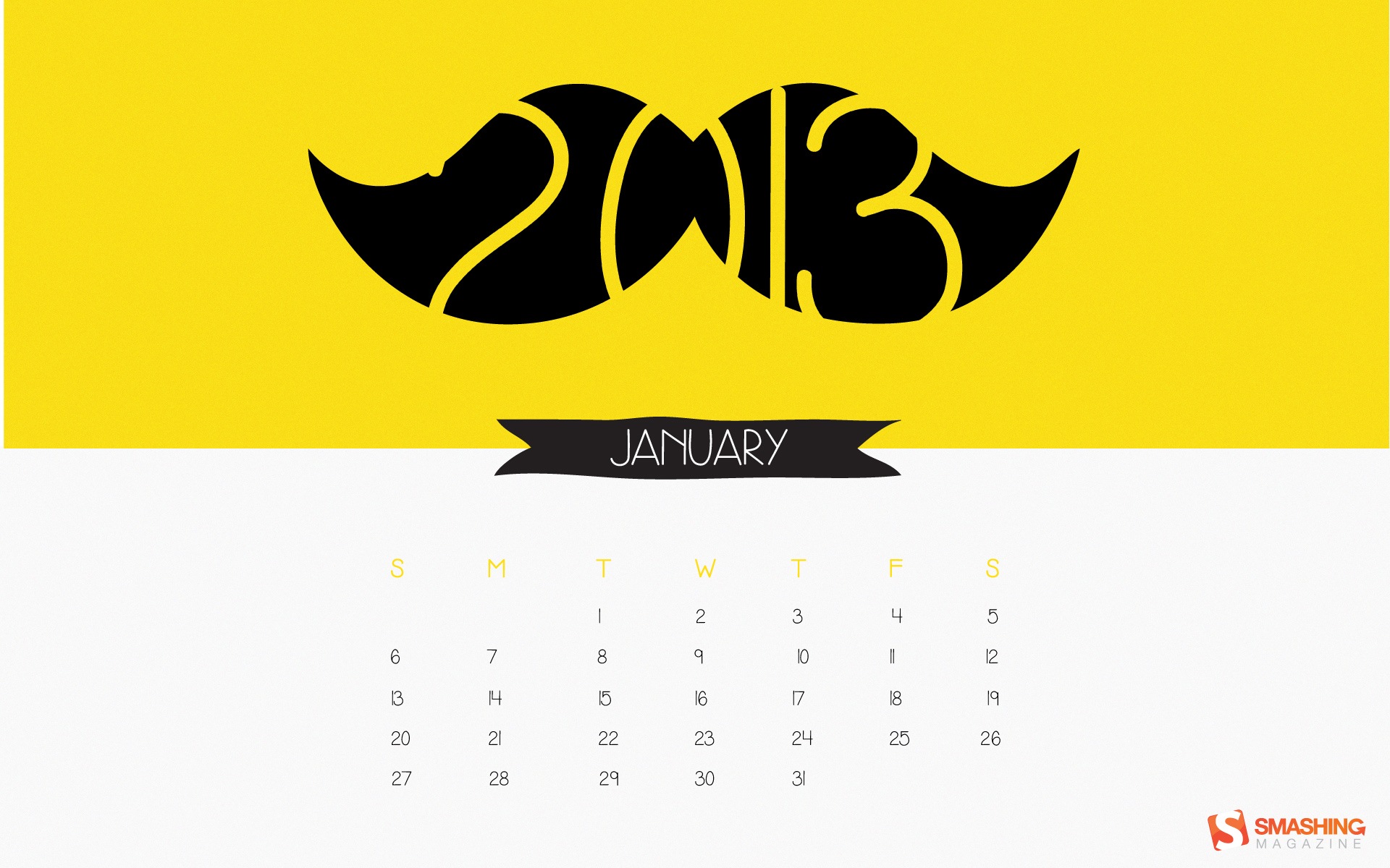 01 2013 Calendar fondo de pantalla (1) #20 - 1920x1200