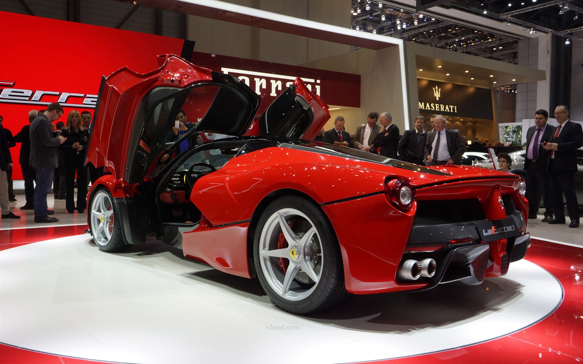 2013 Ferrari LaFerrari red supercar HD Tapety na plochu #17 - 1920x1200