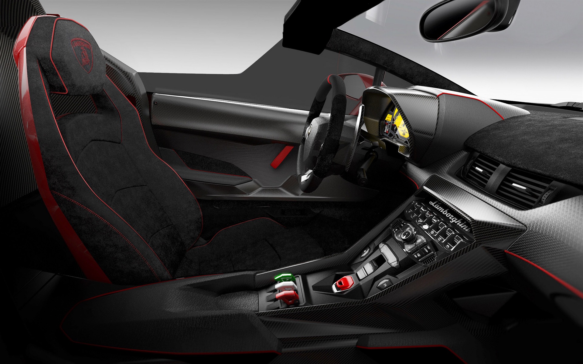 2014 Lamborghini Veneno Roadster červený supersport HD tapety na plochu #7 - 1920x1200