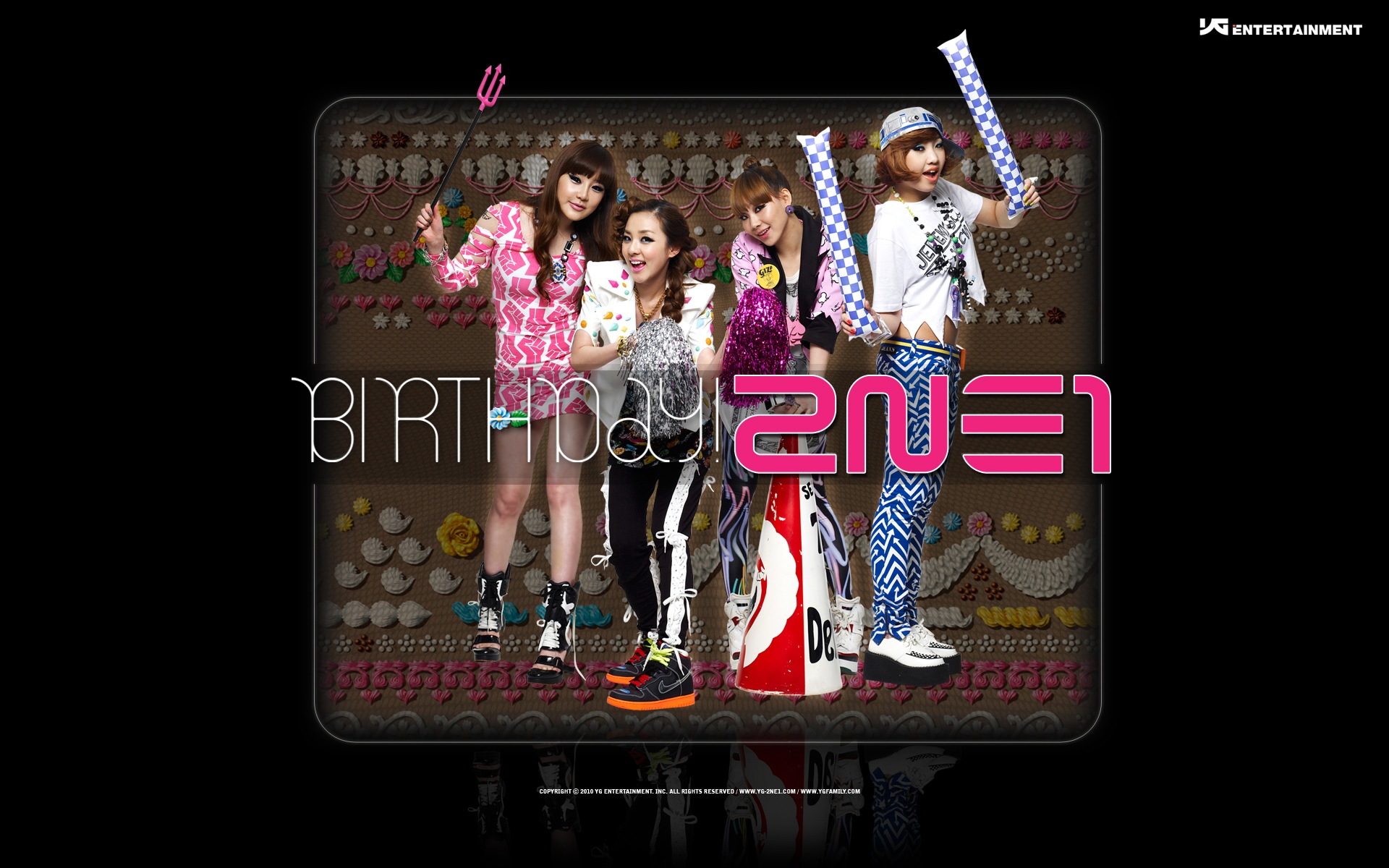 Korean music girls group 2NE1 HD wallpapers #18 - 1920x1200