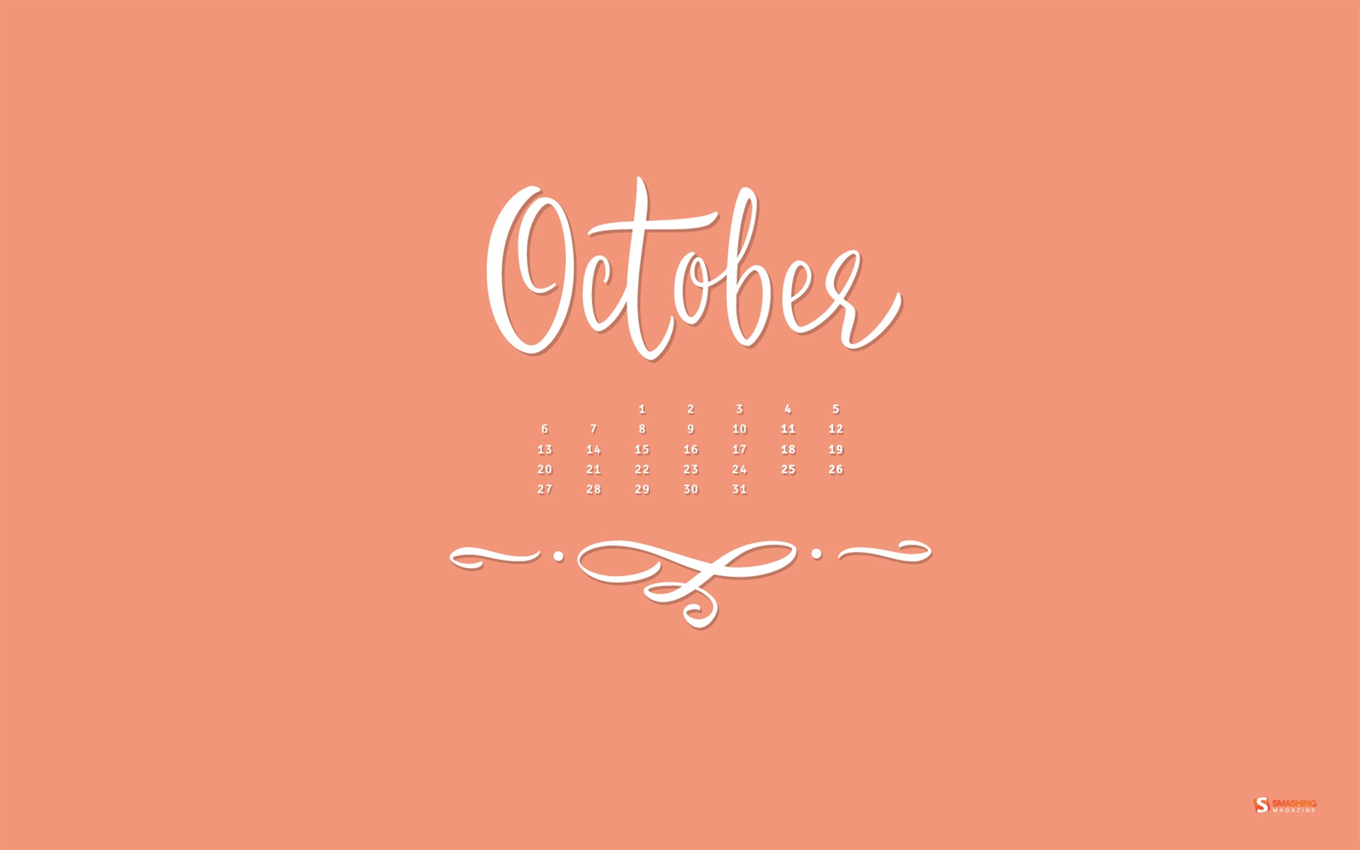 October 2014 Calendar wallpaper (2) #11 - 1920x1200