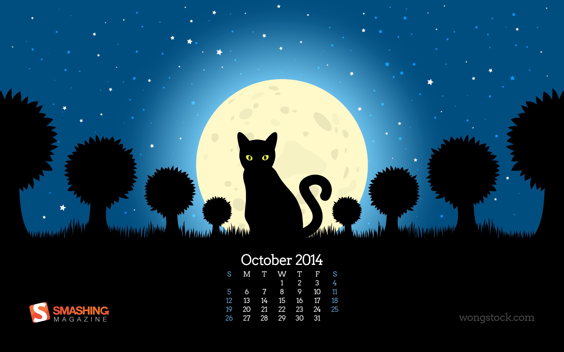 October 2014 Calendar wallpaper (2) #14 - 1920x1200