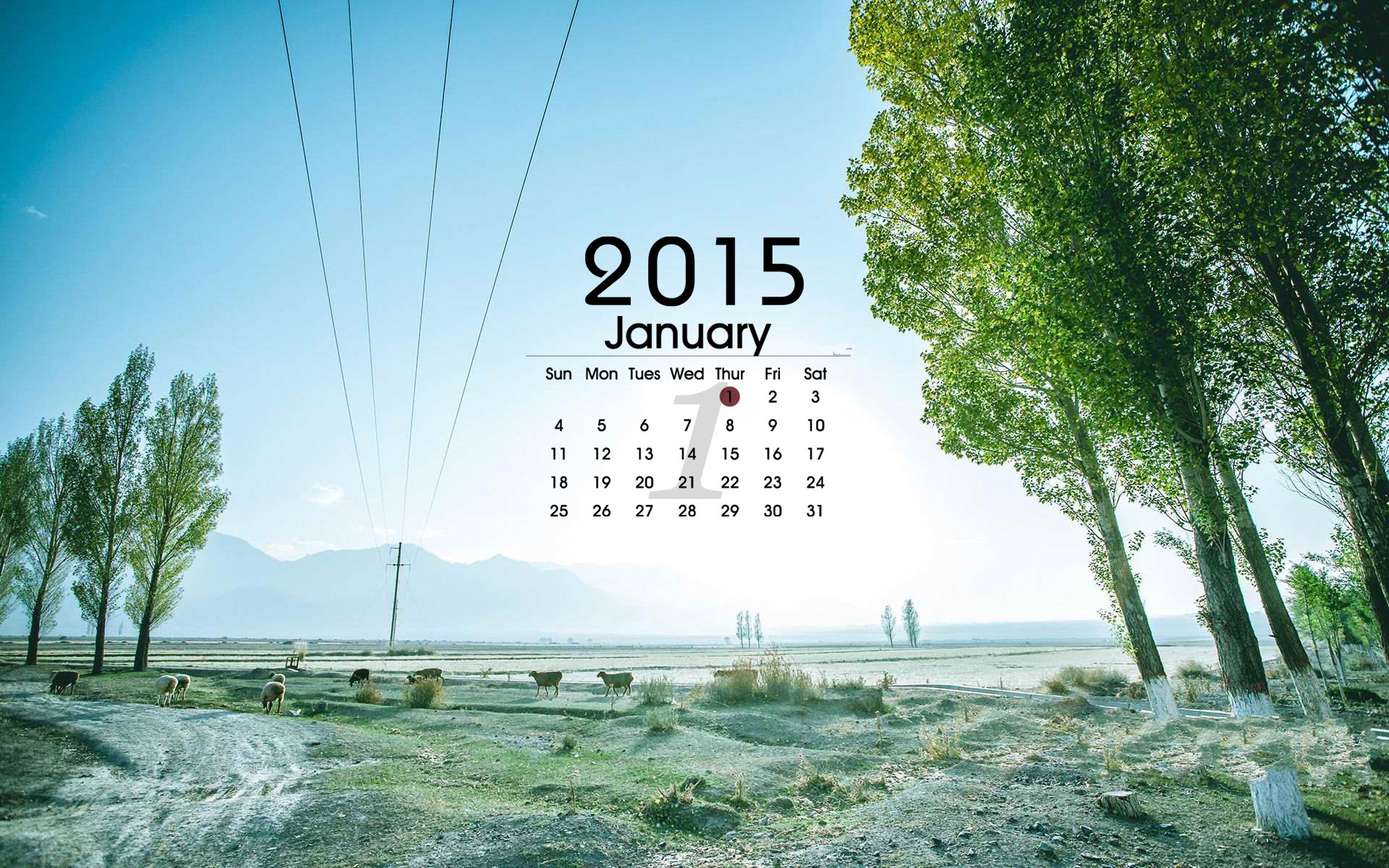 01 2015 fondos de escritorio calendario (1) #13 - 1920x1200