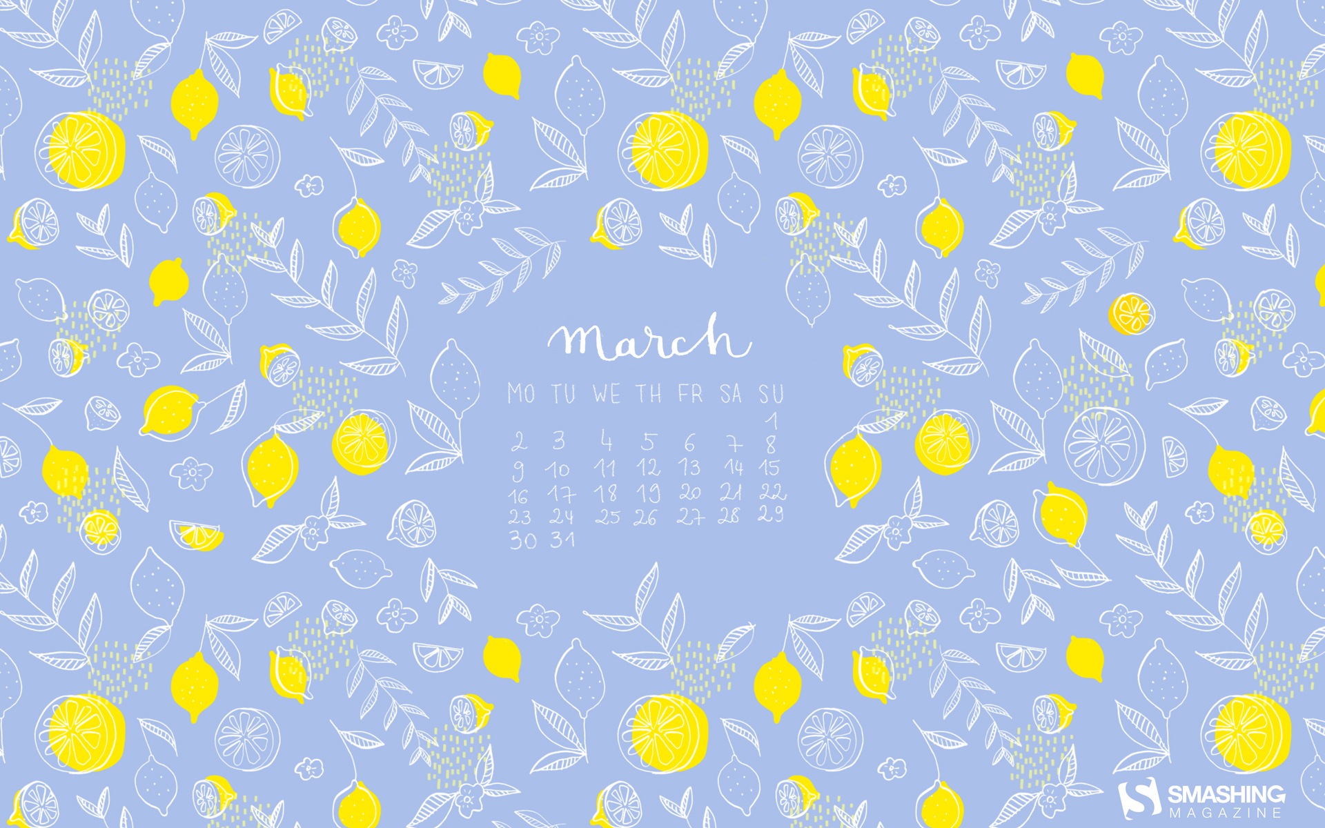 Март 2015 Календарь обои (2) #9 - 1920x1200