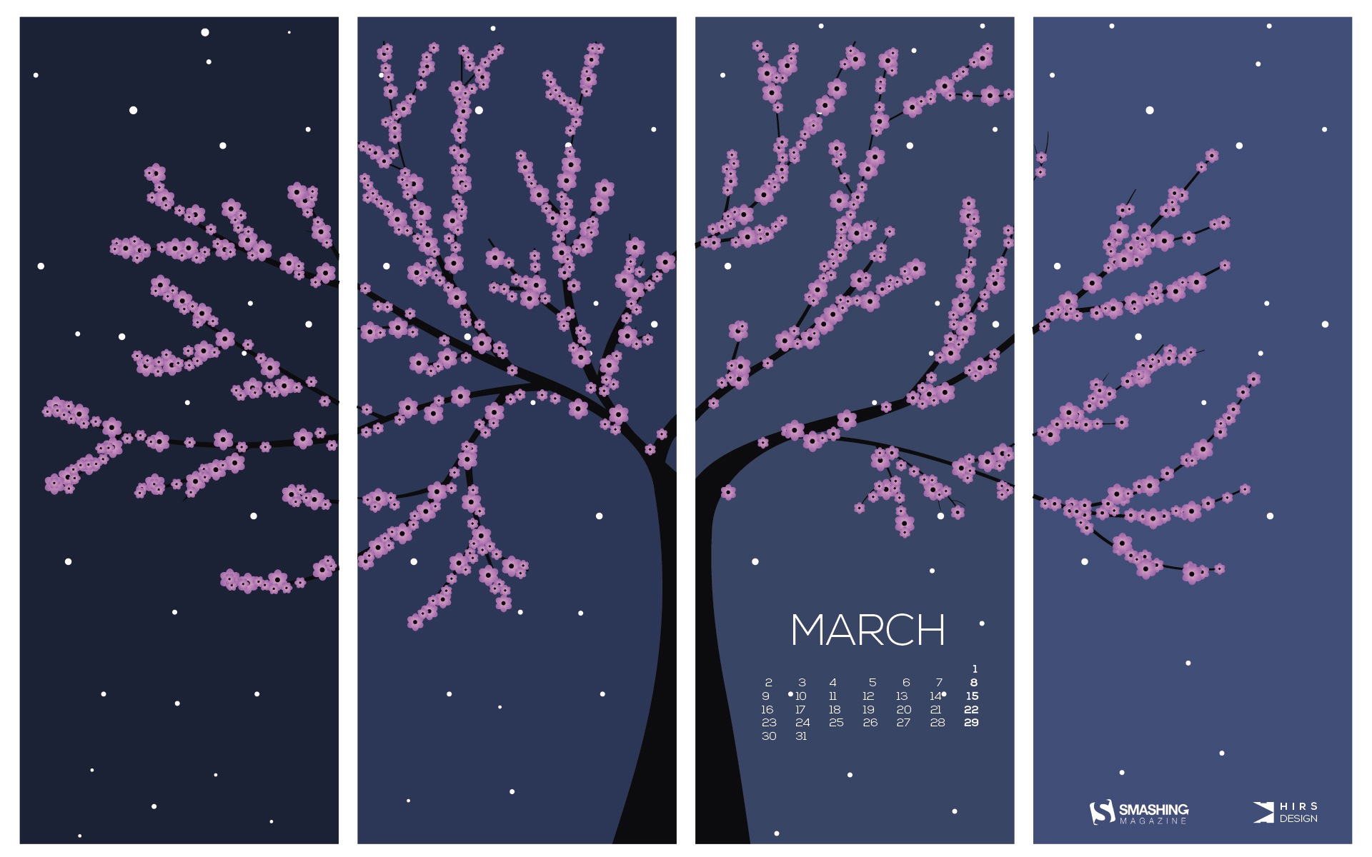 Март 2015 Календарь обои (2) #15 - 1920x1200