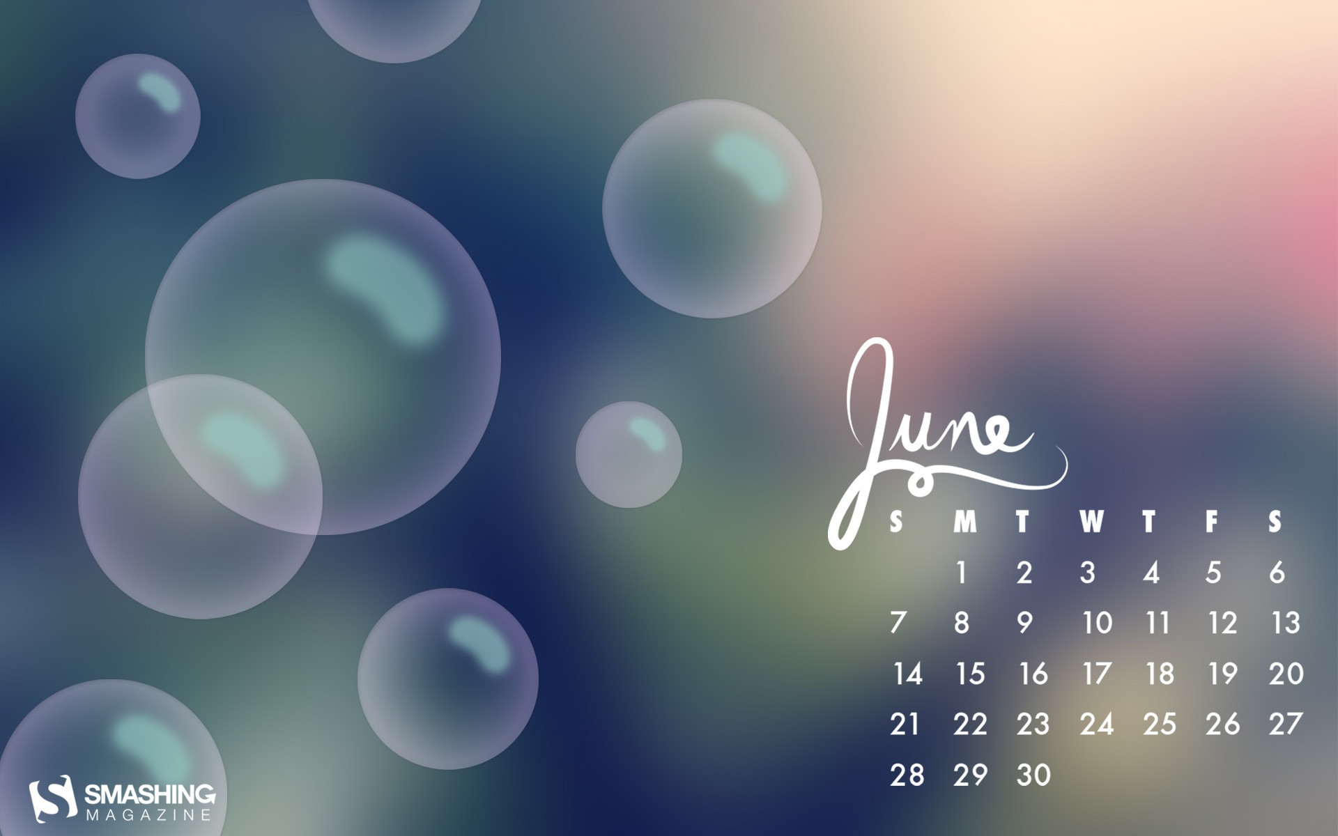 Juni 2015 Kalender Wallpaper (2) #16 - 1920x1200