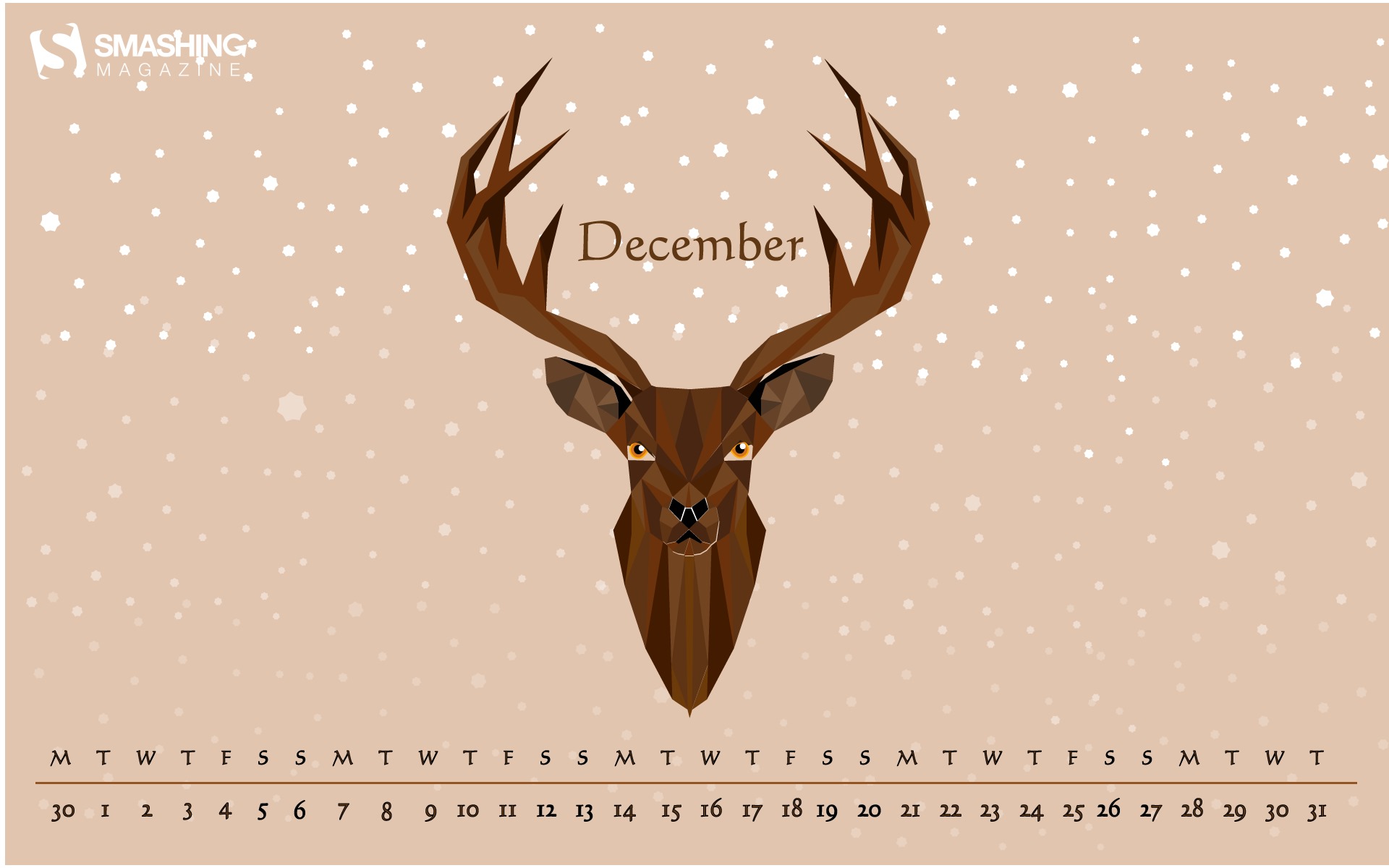 Декабрь 2015 Календарь обои (2) #13 - 1920x1200