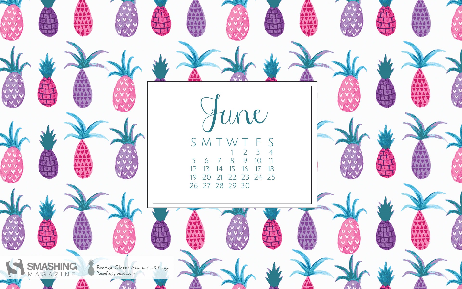 June 2016 calendar wallpaper (2) #15 - 1920x1200