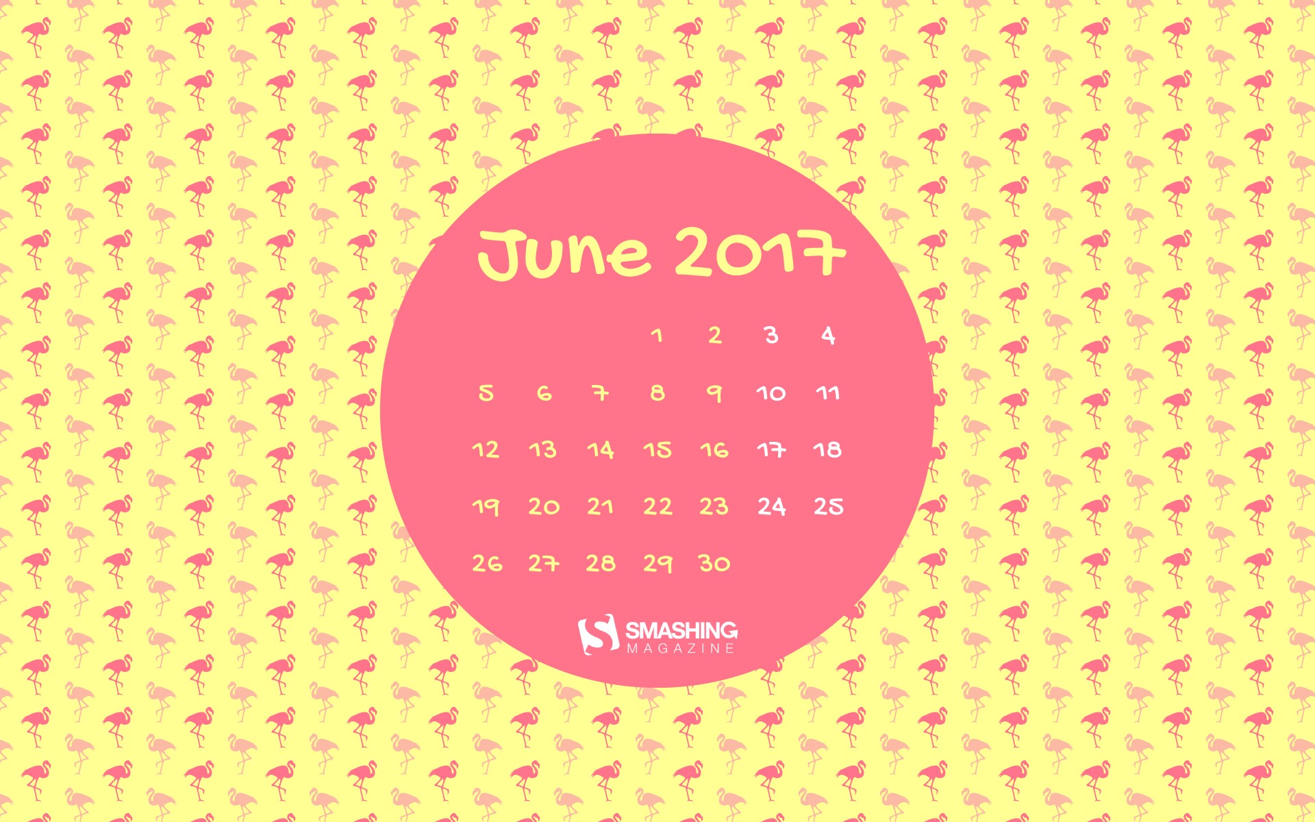 Juni 2017 Kalender Tapete #2 - 1920x1200