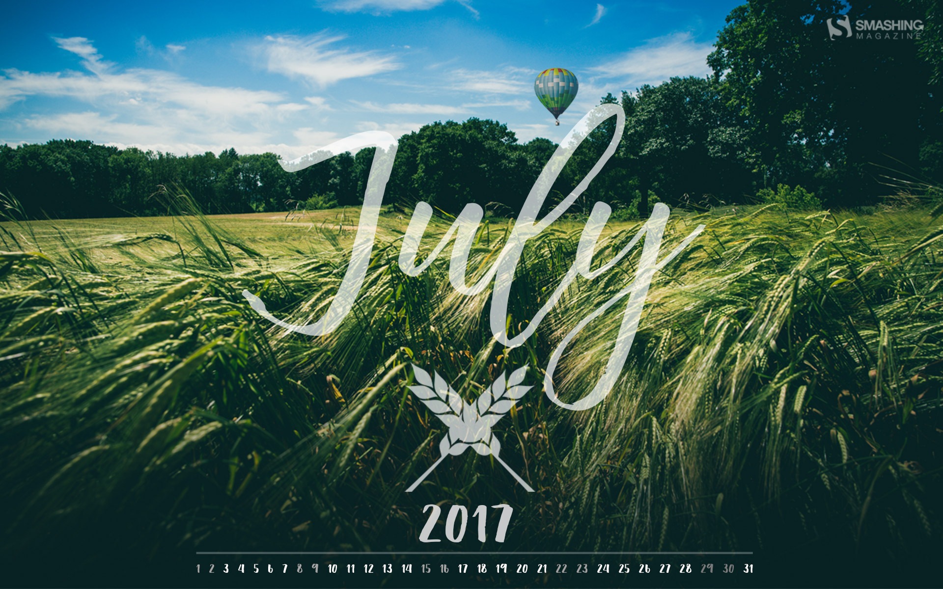Июль 2017 календаря #10 - 1920x1200