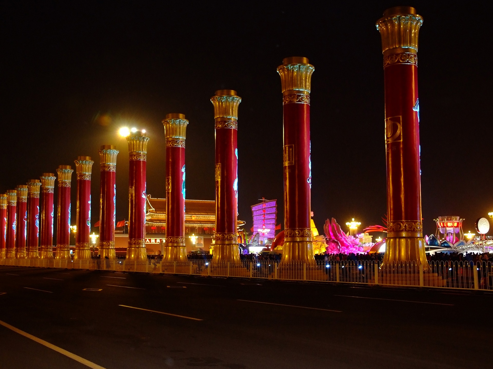 Tiananmen Square colorful night (rebar works) #29 - 1920x1440