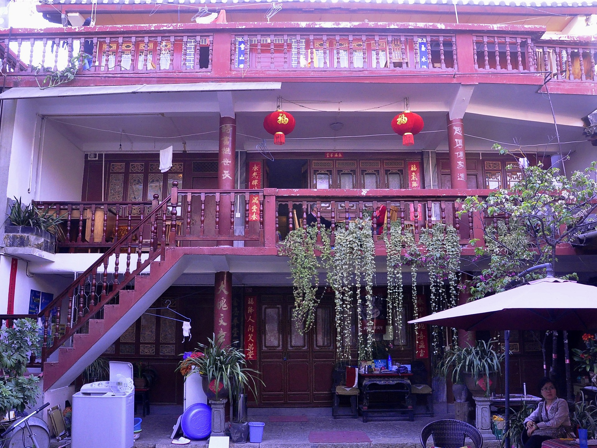 Starobylé město Lijiang atmosféra (1) (starý Hong OK práce) #33 - 1920x1440