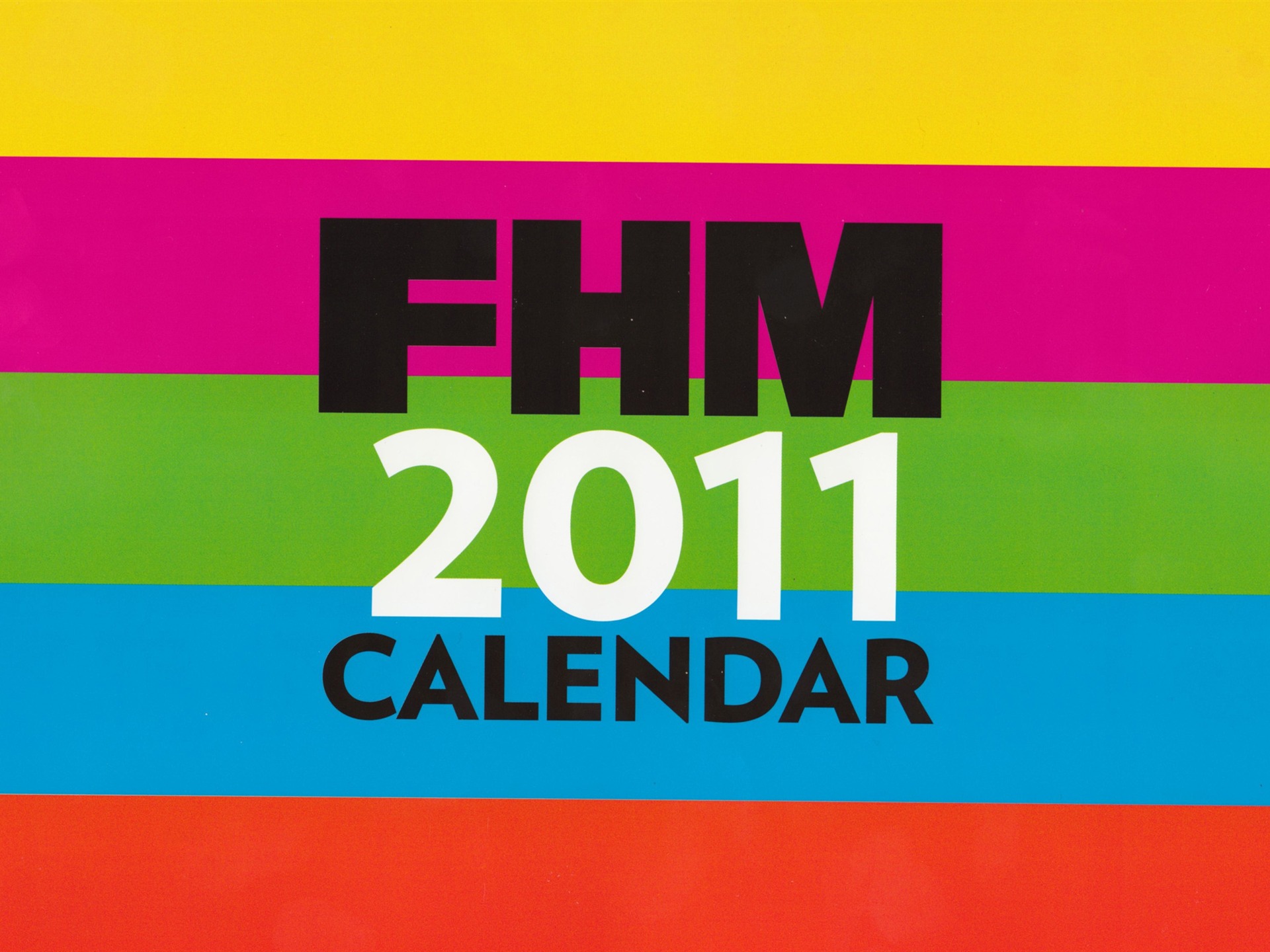 FHM 女星 2011年月历壁纸(二)13 - 1920x1440