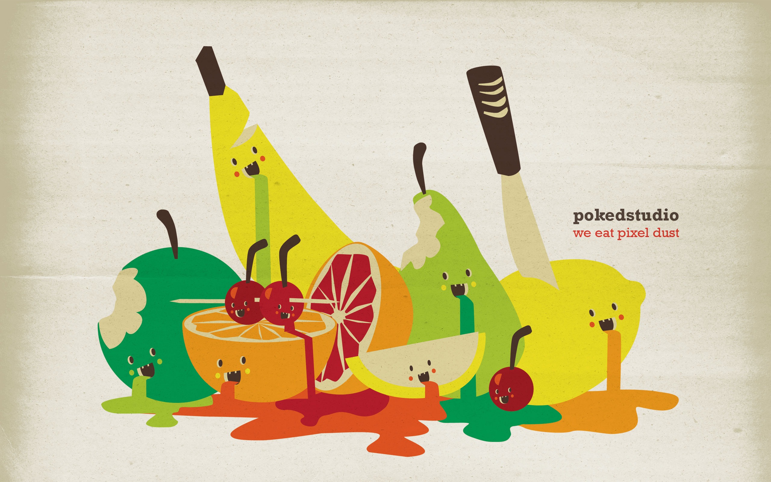 Poked Studio tide wallpaper illustration design #11 - 2560x1600