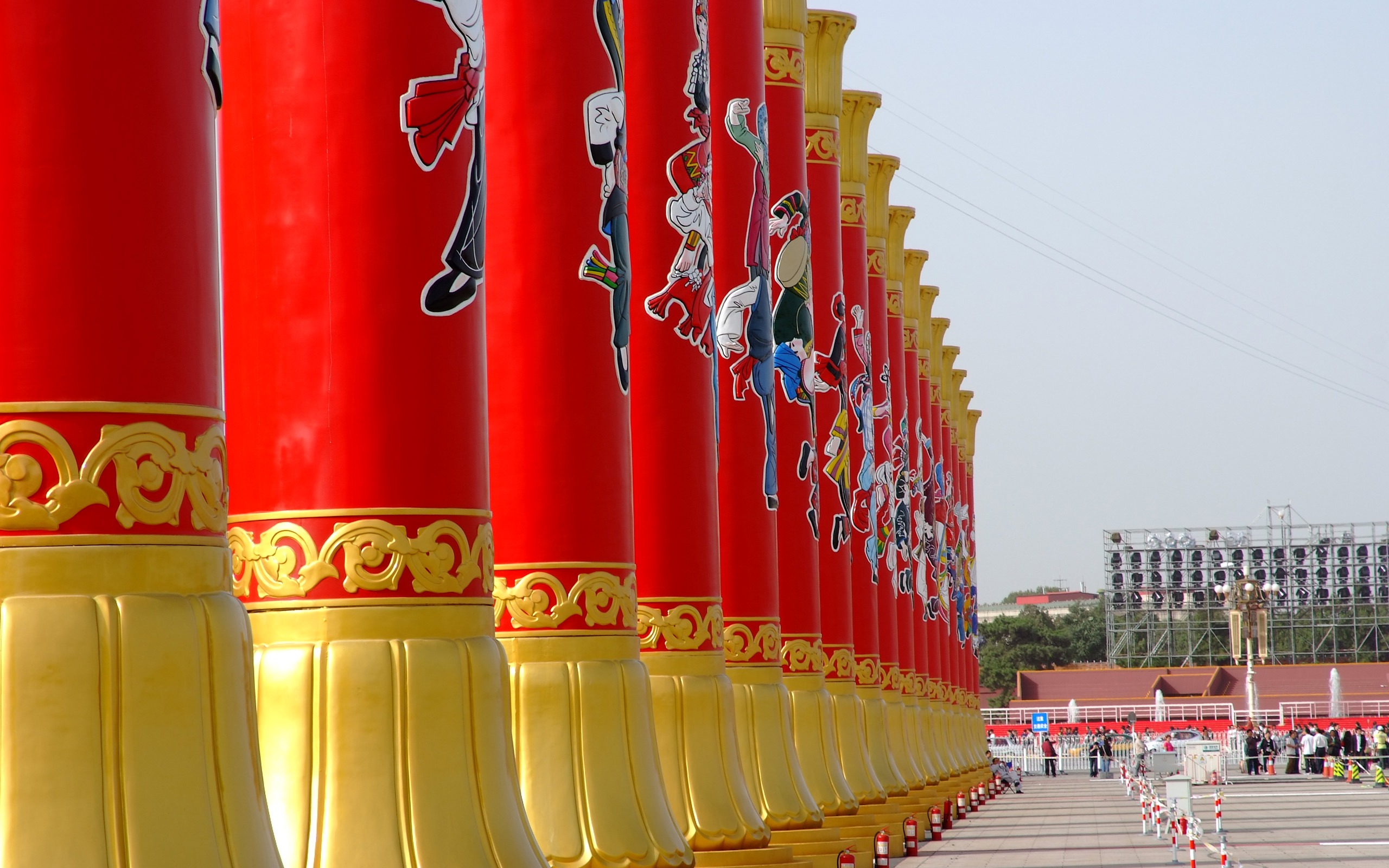 Costumes, la place Tiananmen (œuvres des barres d'armature) #3 - 2560x1600