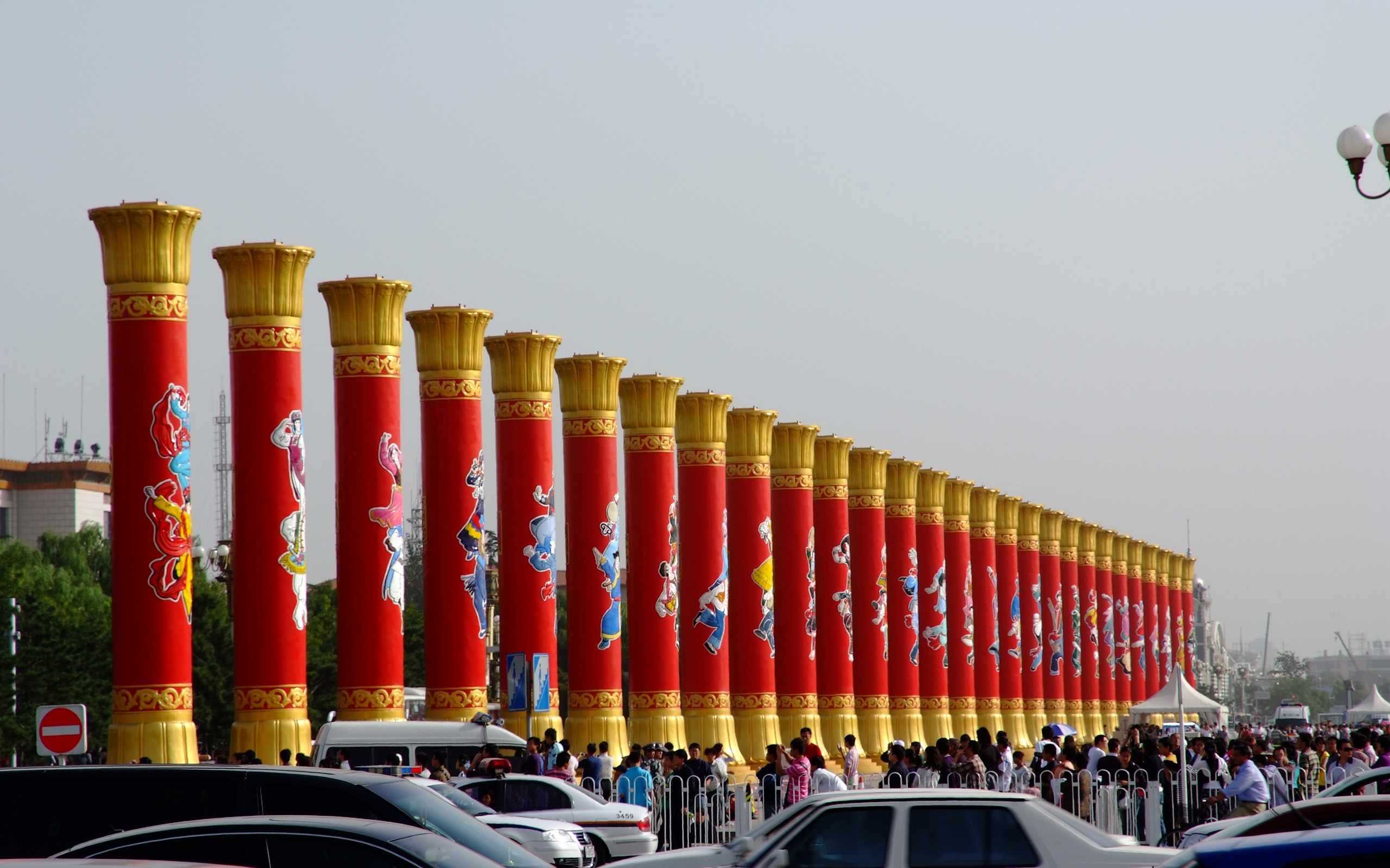 Costumes, la place Tiananmen (œuvres des barres d'armature) #6 - 2560x1600