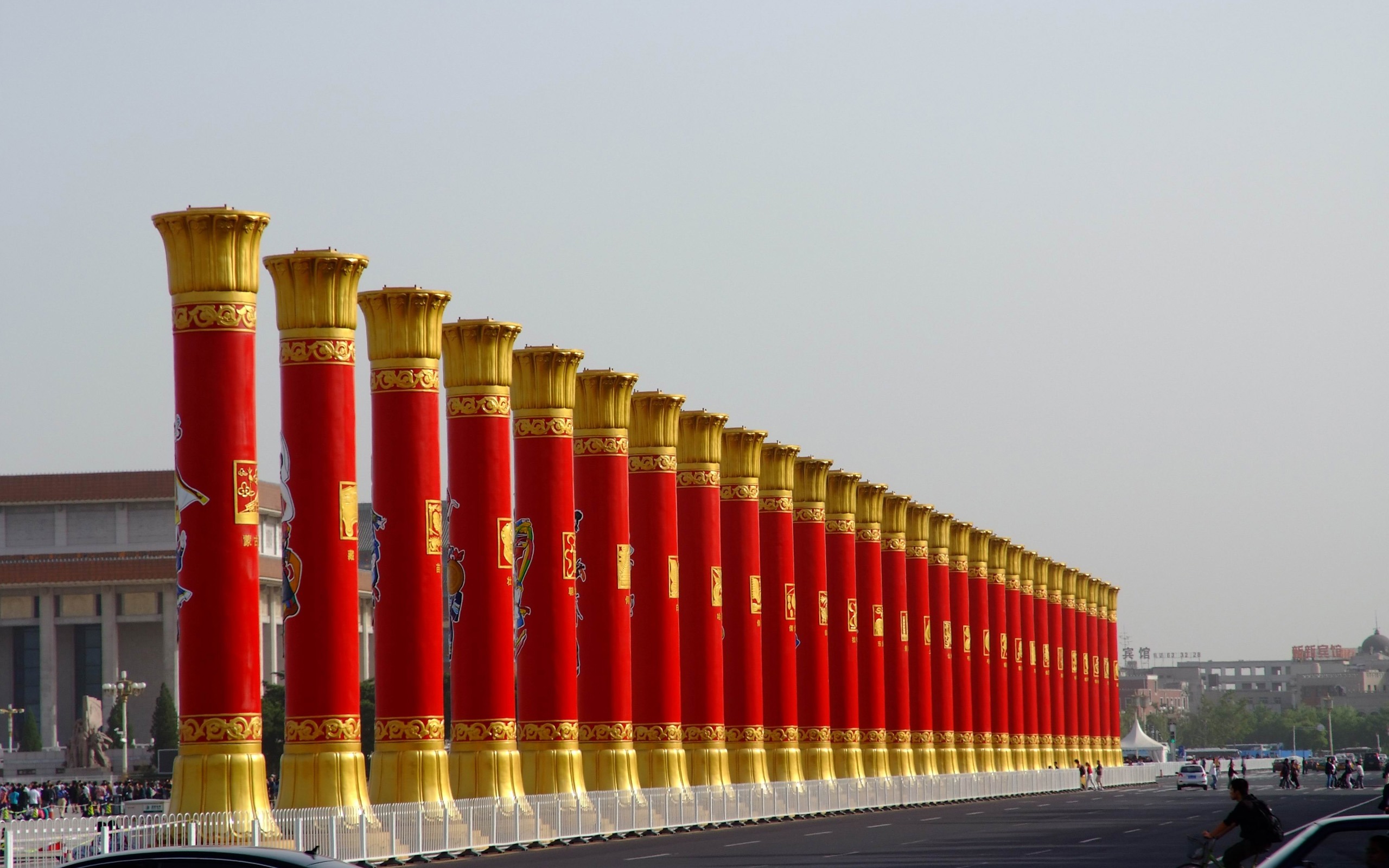 Costumes, la place Tiananmen (œuvres des barres d'armature) #9 - 2560x1600