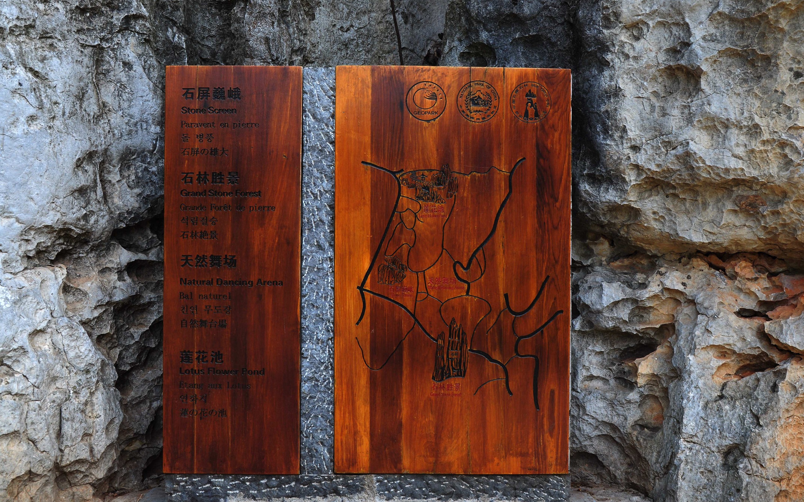 Stone Lesní v souladu Yunnan (2) (Khitan vlk práce) #10 - 2560x1600