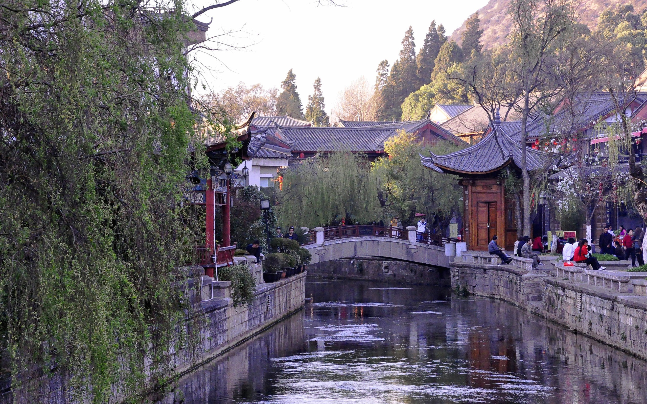 Лицзян древней атмосферы города (1) (старая Hong OK работ) #4 - 2560x1600