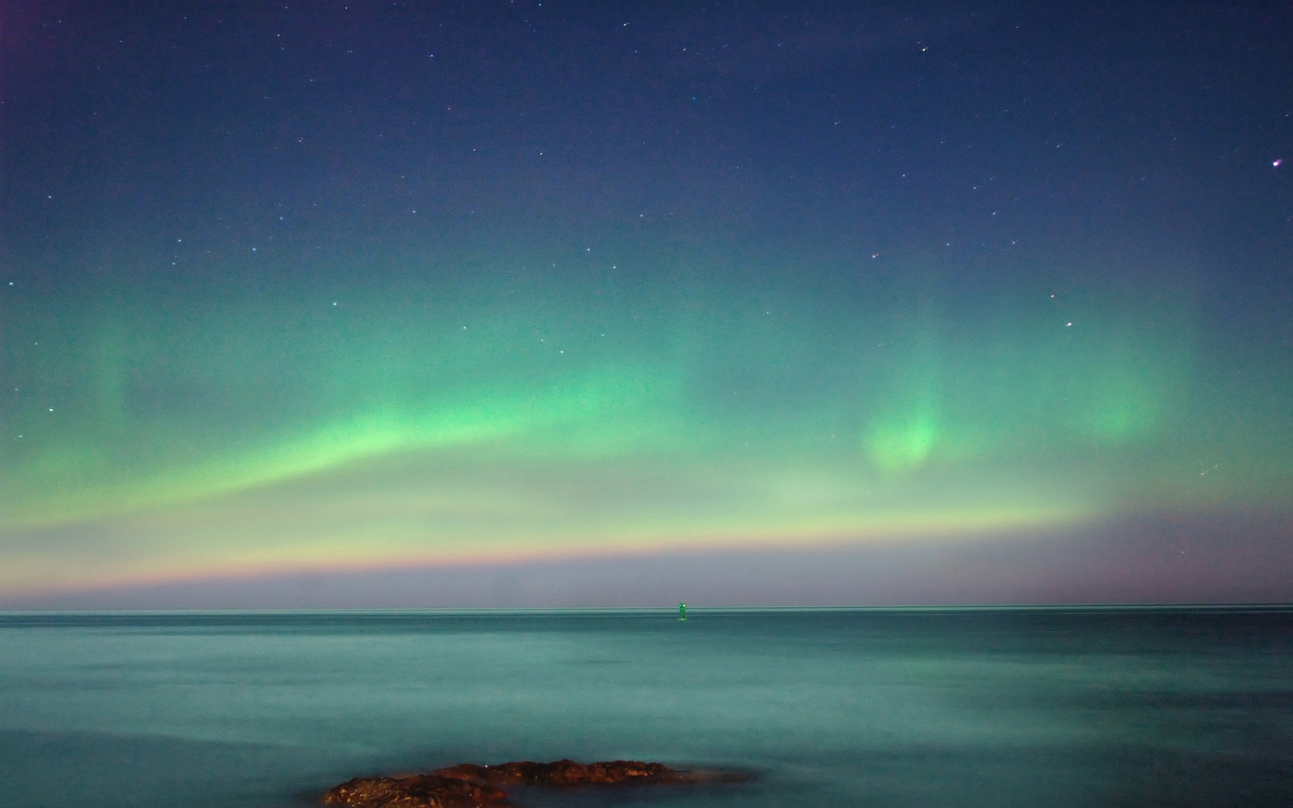 Природные чудеса Northern Lights HD обои (2) #8 - 2560x1600