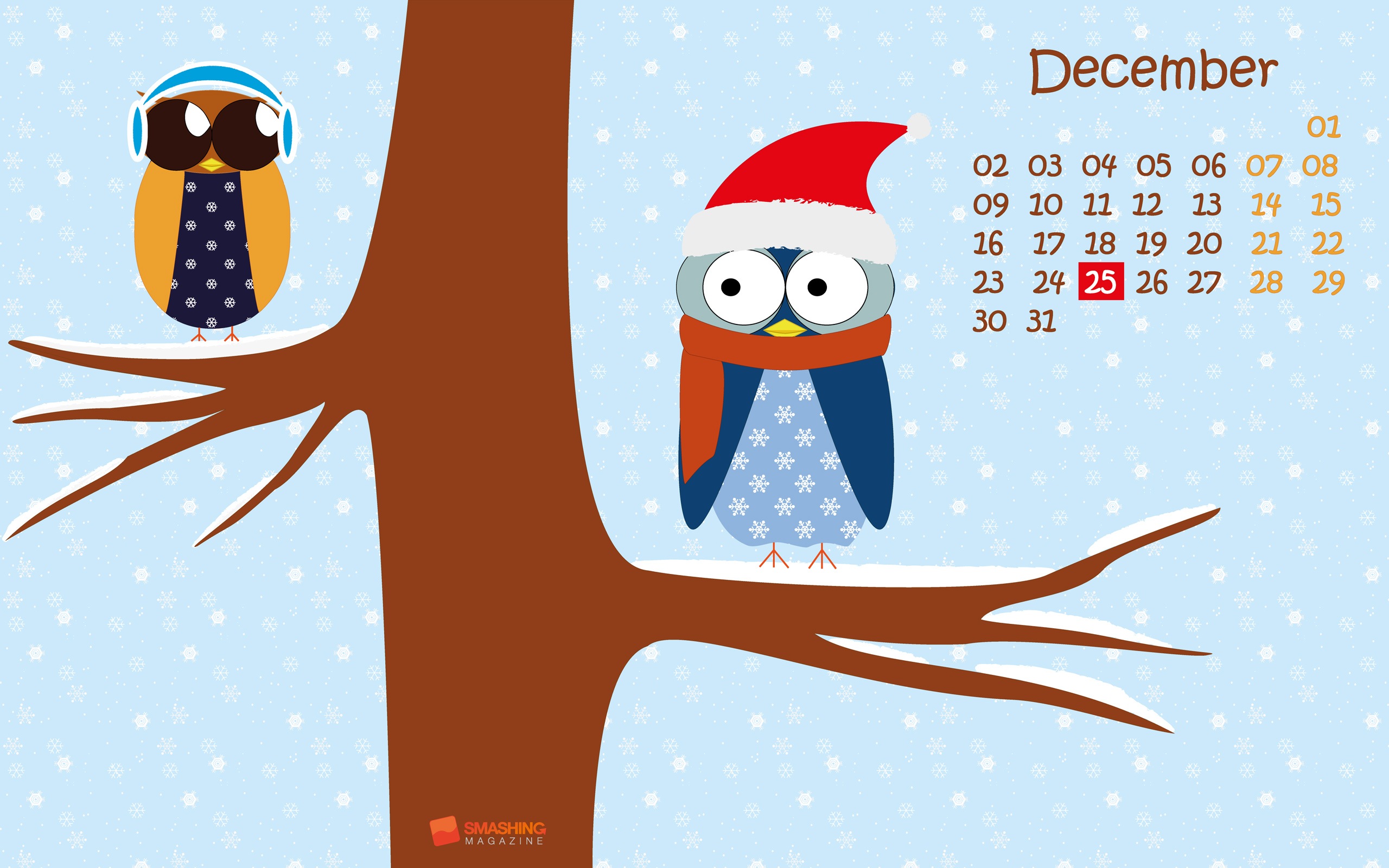 December 2013 Calendar wallpaper (2) #23 - 2560x1600