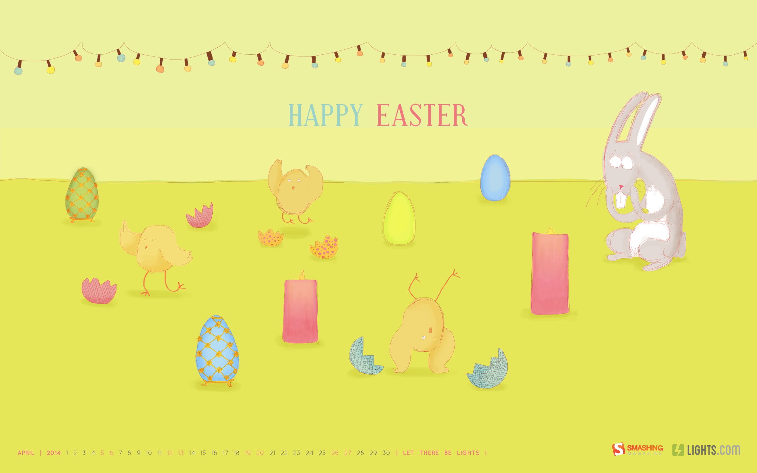 April 2014 Kalender Wallpaper (2) #10 - 2560x1600