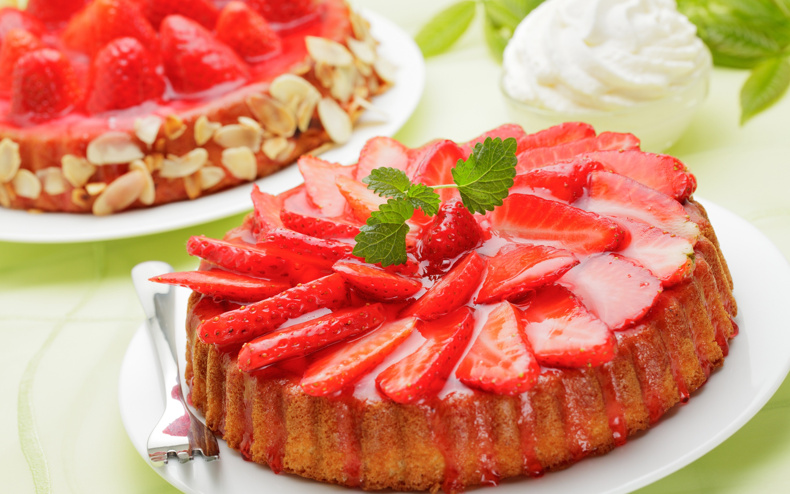 Délicieux gâteau fraises fonds d'écran HD #12 - 2560x1600