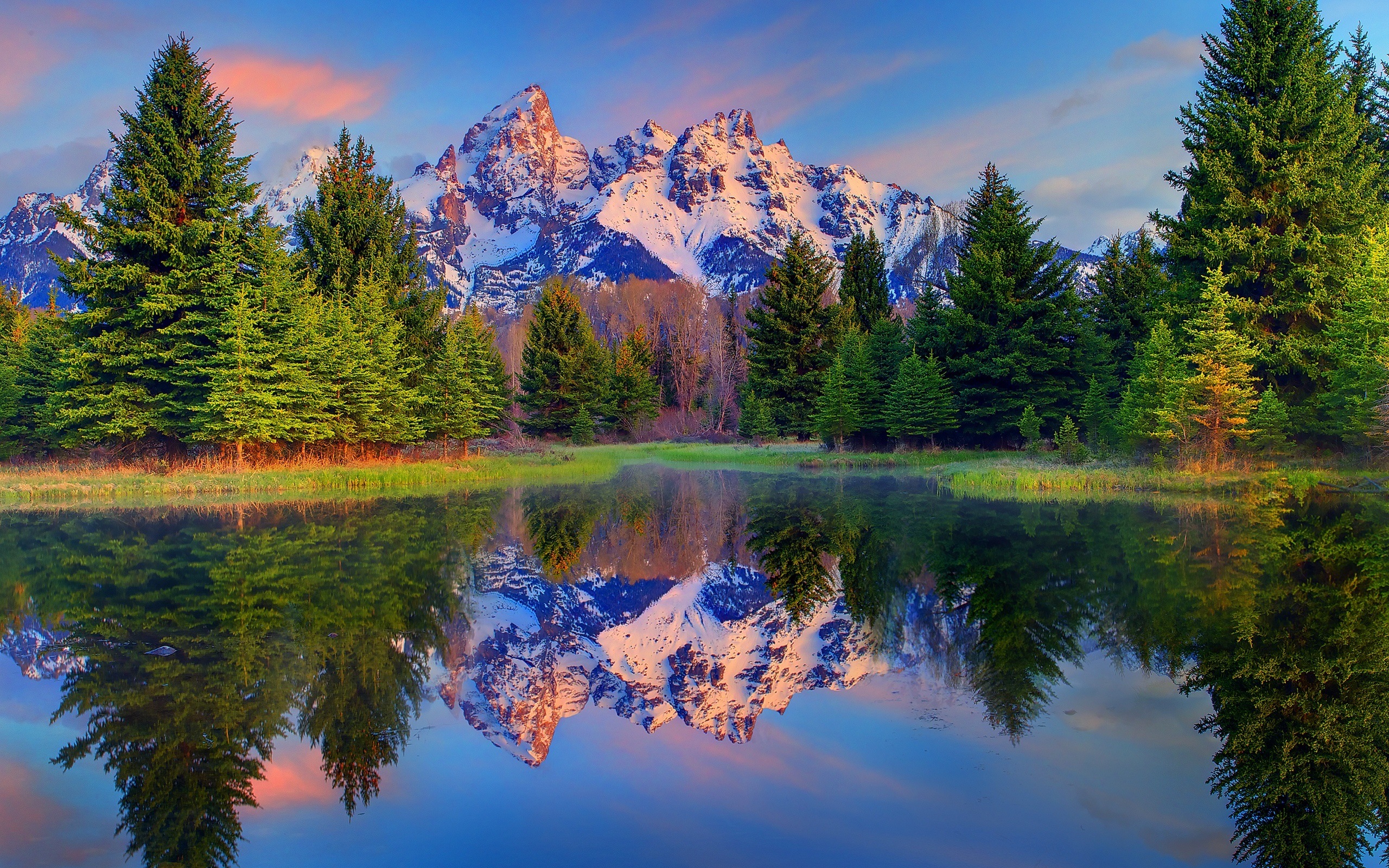 미국 그랜드 Teton 국립 공원 자연 풍경의 HD 월페이퍼 #1 - 2560x1600