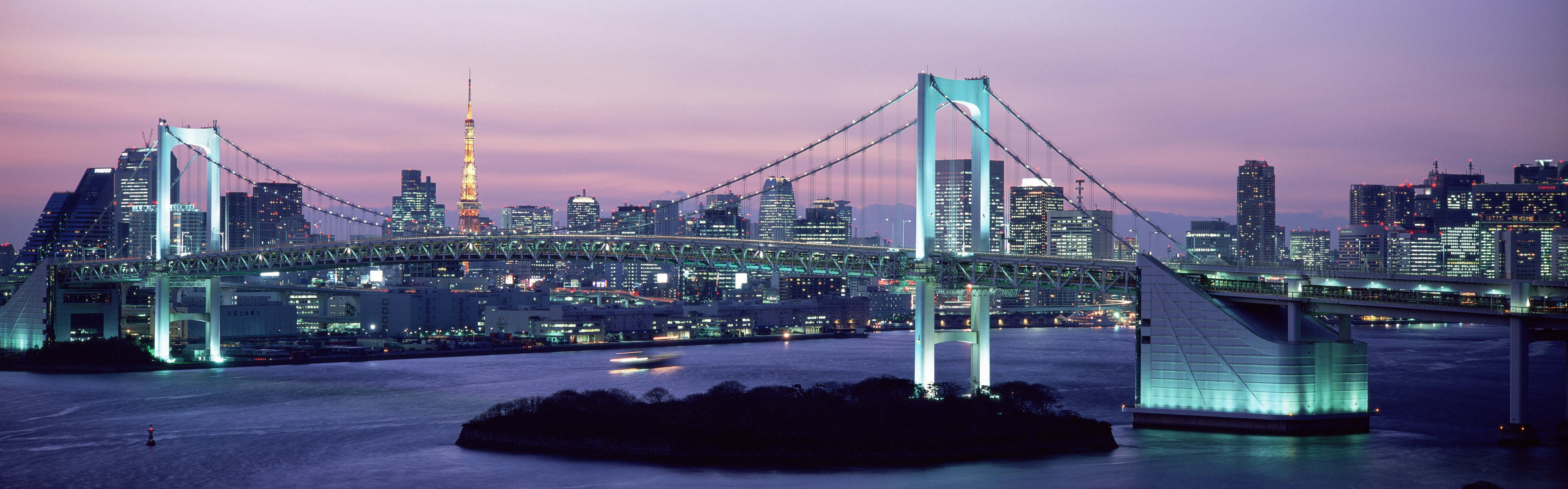 Windows 8 official panoramic wallpaper, cityscapes, Bridge, Horizon #5 - 3840x1200