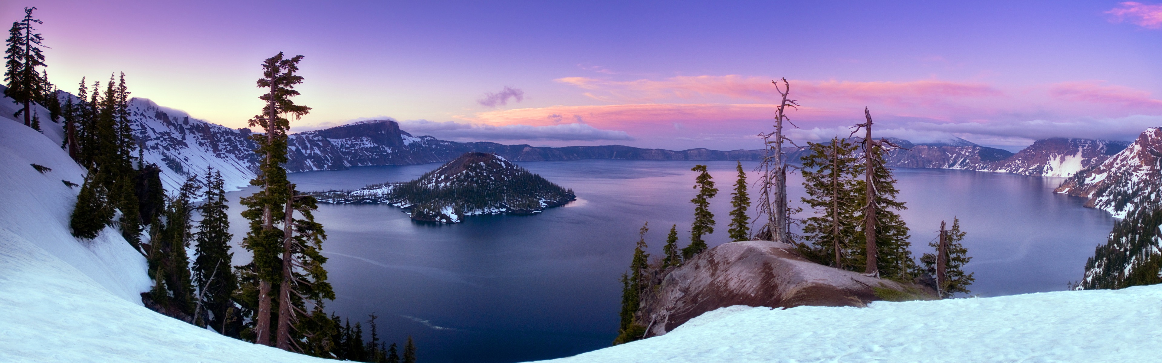 Windows 8 offiziellen Panorama Tapete, Wellen, Wälder, majestätische Berge #19 - 3840x1200