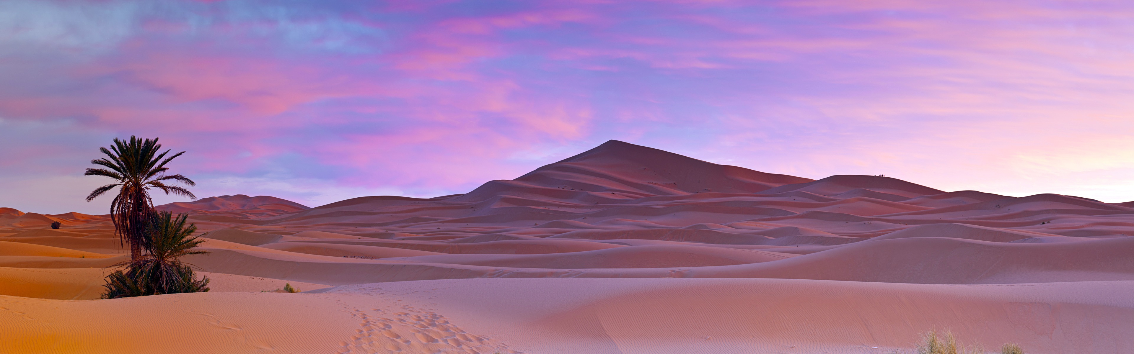 炎热干旱的沙漠，Windows 8 全景宽屏壁纸1 - 3840x1200