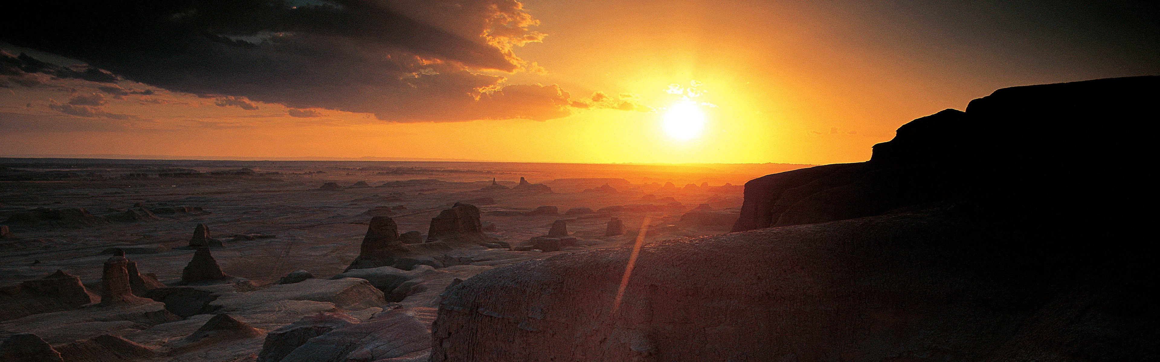 뜨겁고 건조한 사막, 윈도우 8 파노라마 와이드 스크린 배경 화면 #12 - 3840x1200
