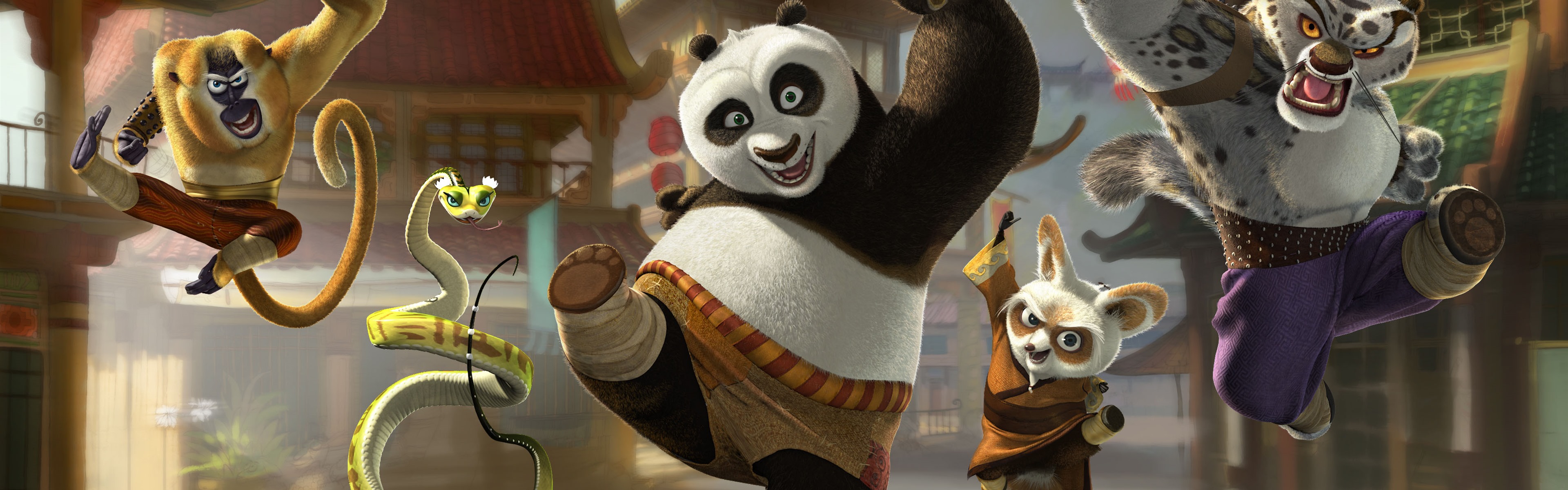 Kung Fu Panda 3 功夫熊猫3 高清壁纸15 - 3840x1200