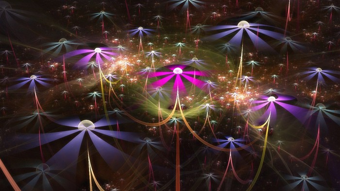 3D Wallpaper Abstract Flower Dream #7