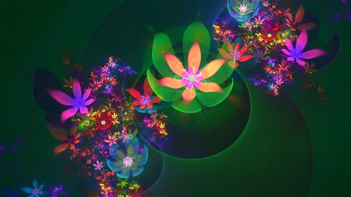 3D Dream Аннотация цветок обои #14