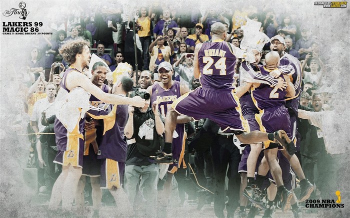 NBA2009總冠軍湖人隊壁紙 #15