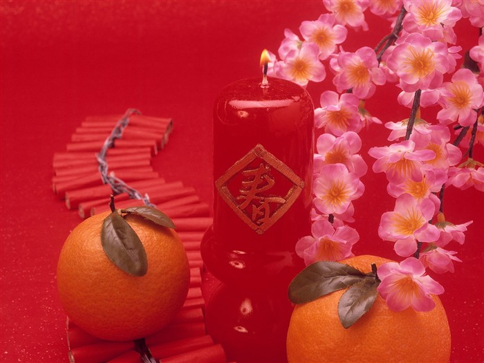 China Viento rojo festivo fondo de pantalla #21