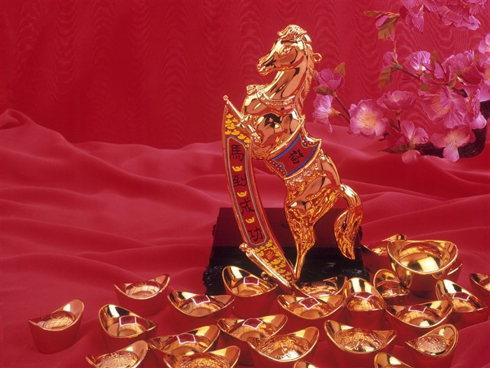China Viento rojo festivo fondo de pantalla #29