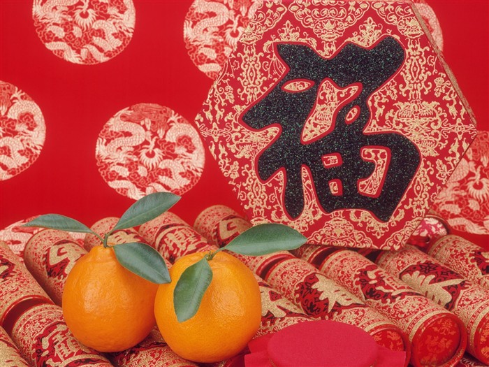 China Viento rojo festivo fondo de pantalla #34