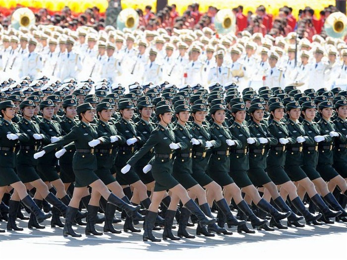 Státní svátek vojenská přehlídka k 60. výročí žen tapety #3