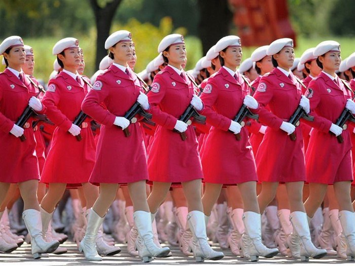 Journée nationale de défilé militaire marquant le 60ème anniversaire de papier peint des femmes #12