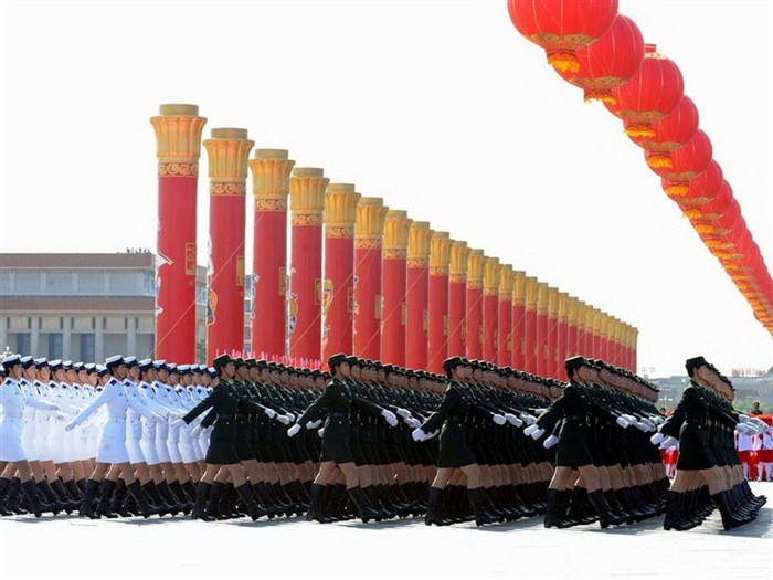 National Day military parade on the 60th anniversary of female wallpaper #22