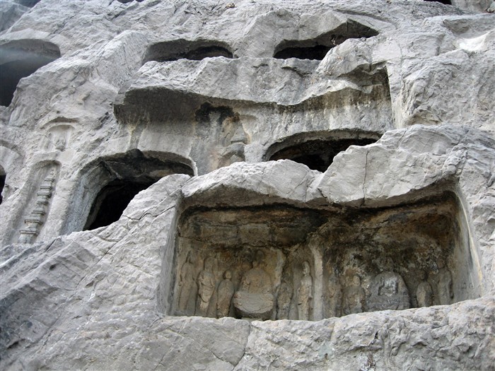 낙양, Longmen의 Grottoes는 배경 화면 #3