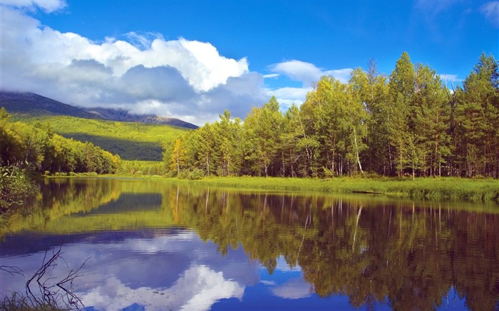 Красивый природный ландшафт в Сибири #9